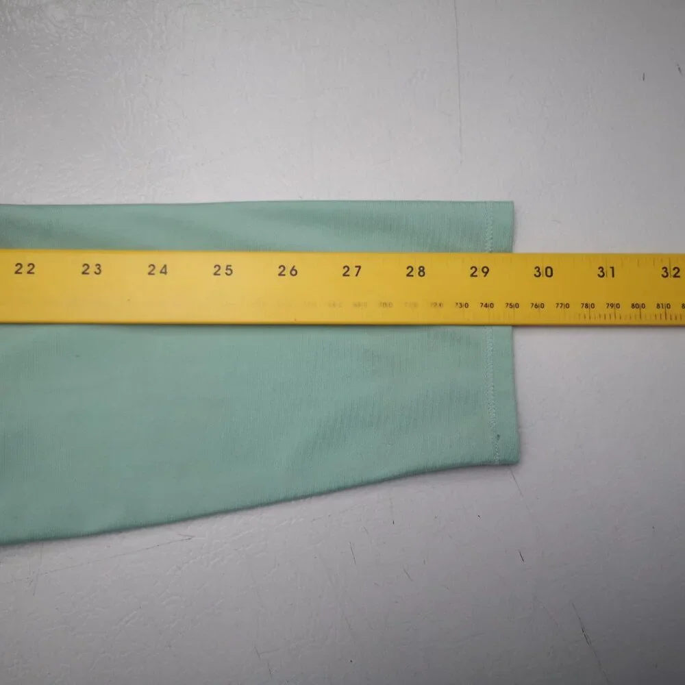 Under Armour Fitted Ladies Size XL Blue Grey Mint Green Long Sleeve Polo - Picture 6 of 7